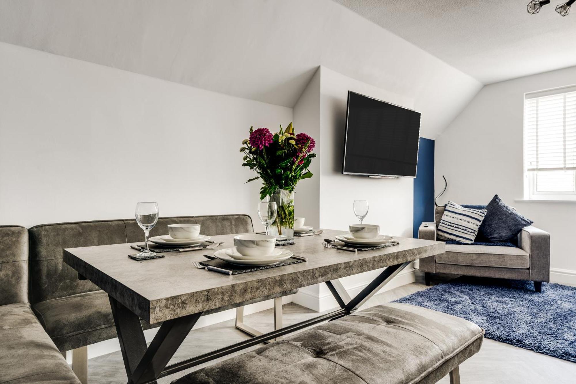 St David'S - Stylish 2 Bed Apartment, Free Parking, Close To Beach Lytham St Annes Dış mekan fotoğraf
